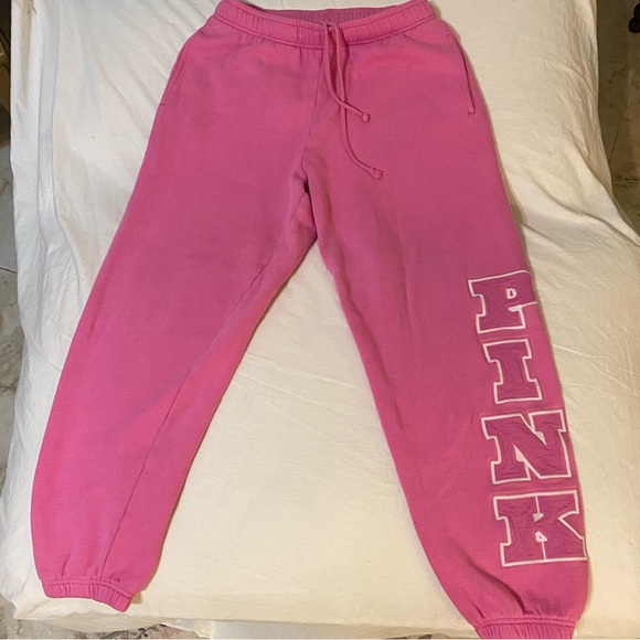 PINK Victoria's Secret Pants - Victoria's Secret PINK & White drawstring sweats